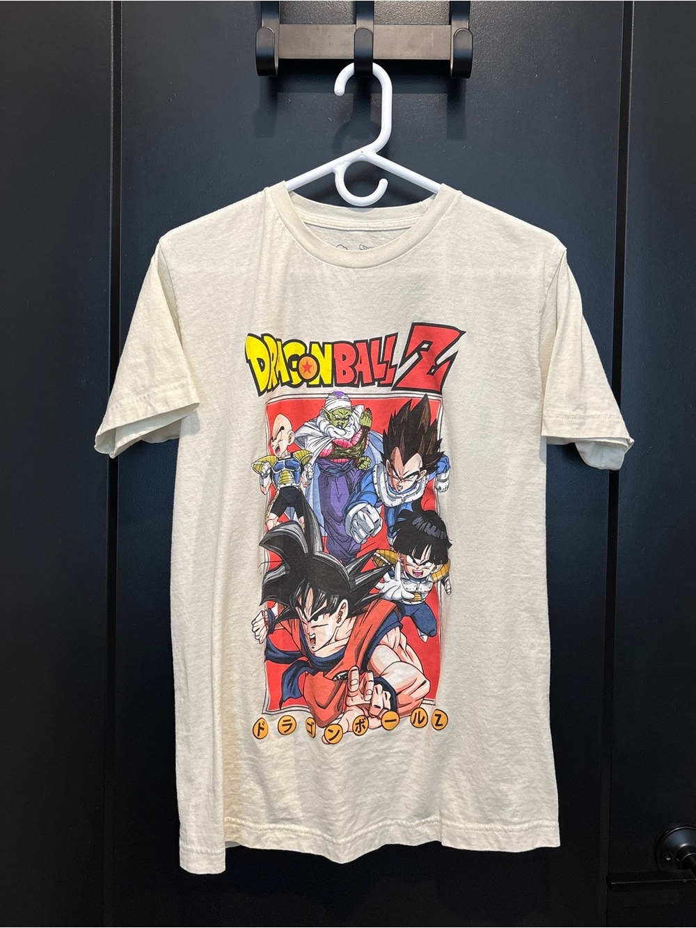 Dragon Ball Z Graphic Tee - Cream Short Sleeve Shirt